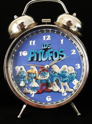 Reloj Despertador Estilo Vintage Los Pitufos