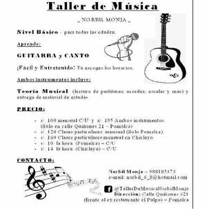 Clases De Guitarra Y De Canto En Chiclayo