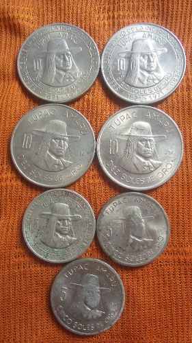 Monedas De Colección Tupac Amaru Oferta Por L0s 7