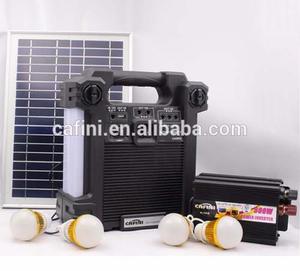 Kit Solar Portátil+4 Focos/inversor220v/radio