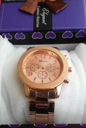 Reloj Geneva de mujer oro rosa