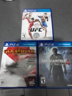 Juegos Ps4 God Of War, Ufc Y Uncharted