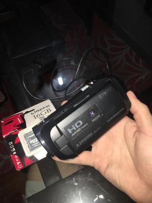 Filmadora Sony Handycam con proyector