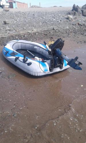 Bote Inflable con Motor Electrico