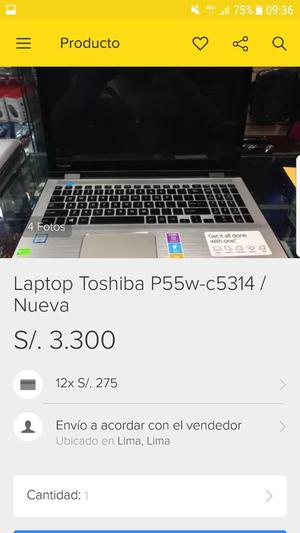 Laptop Toshiba I7 Memoria 1 Tb Y 8 Toch