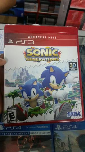 Sonic Generations Ps3 Nuevo Sellado