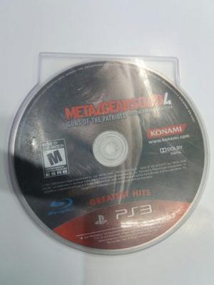 Vendo Juego Para Ps3 De Metal Gear Solid 4...