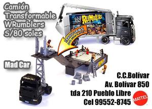 Wrumblers Camion Transformable Lucha Libre Rey Misterio Ring