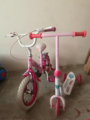 bicicleta scooter niña