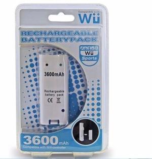 Bateria Recargable Para Mando Wii O Wii U - Negro O Blanco