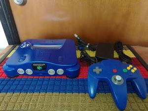 Consola Nintendo 64 / N64 Azul/dorado/amarillo