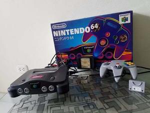 N64 + Control + 2 Controller Pak + Wwf No Mecy + Cables