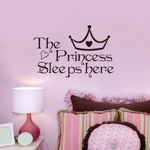 Pegatina de princesa que duerme