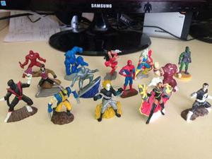 Coleccion De 15 Muñecos Miniatura Marvel.