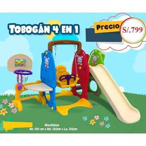 Juguetes Juegos Para Niños Tobogan 4 En 1 Stock Limitado
