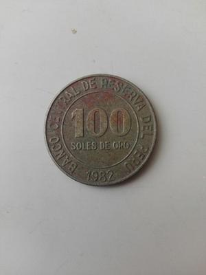 Moneda 100 Soles De Oro De  Antigua Del Peru