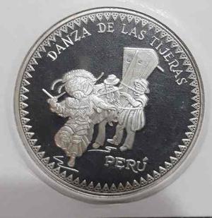 Monedas De Plata Danzante De Tijeras Y Señor De Sipan