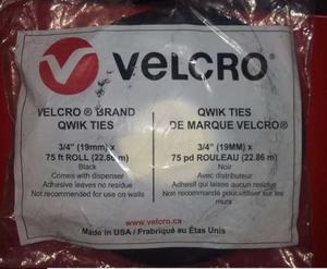 Velcro En Rollo De 19.1mm X  Metros = 3/4 X 25 Yardas
