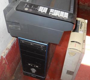 2 Cajas Pc Y Una Impresora EPSON Remate Oferta IBM NO