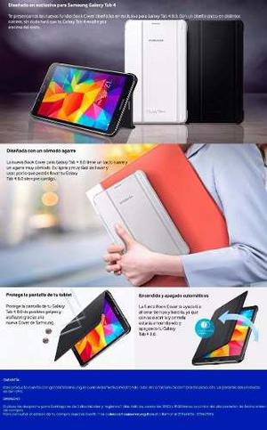 Book Cover Galaxy Tab 4 8.0 Funda Samsung Original Flipcover
