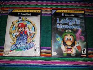 Mario Sunshine Y Luigi's Mansion Para Gamecube