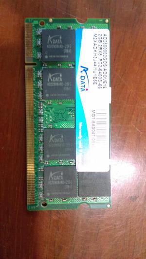 Memoria RAM PC2 2GB  para laptop