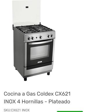 Cocina Coldex Cx621 Inox 4 Hornillas