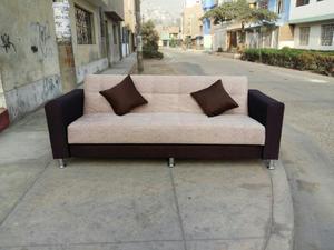 Sofa cama en tela belbec.envio gratis