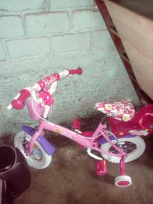 Bicicleta Barbie con Rueditas Nueva