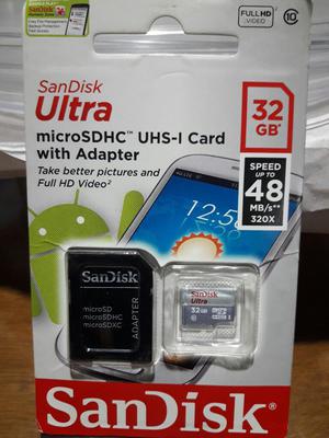 Memoria Sandisk Ultra de 32gb Clase 10 Nueva Sellada