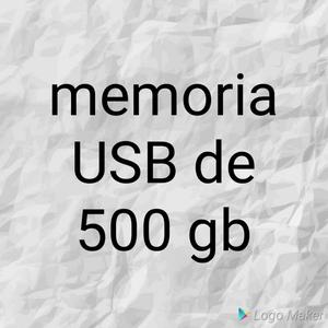 Vendo O Cambio Memoria Usb de 500gb