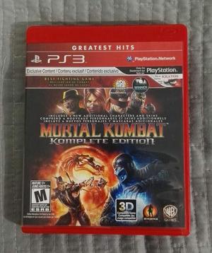 Mortal Kombat 9 Komplete Edition Ps3