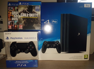 Sony Playstation 4 Consola Negra 1 TB Pro