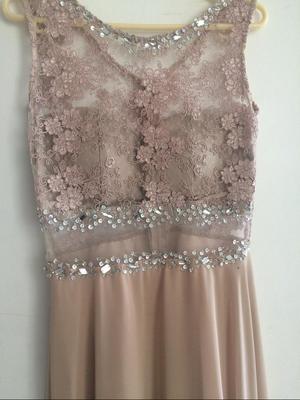 Vestido Elegante Champagne