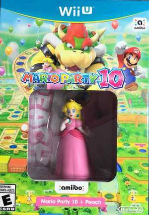 Juego Wii U Mario Party 10 Y Amiibo Princesa Peach