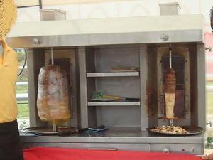 Maquina de Shawarma 02 en 01 a gas