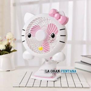 Ventilador Hello Kitty Usb 30cm Para Escritorio Tipo Clip