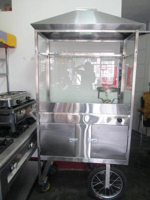 Carrito canchero en acero inox