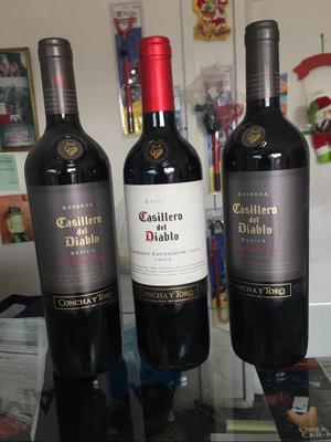 Vinos 3 Casillero Del Diablo Original