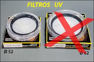 A64 Filtro Uv Proteccion Para Lentes De 52mm Estuche Caja