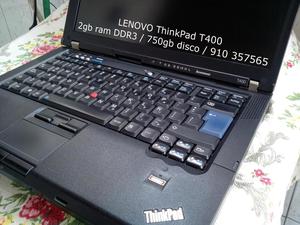 Laptop LENOVO ThinkPad Tgb disco duro DDR3 2gb RAM