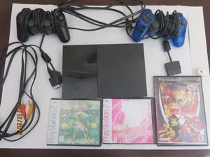 PS2 con 02 mandos y juegos completo