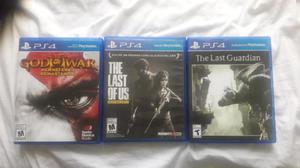 Remato The last Guardian,God of war 3 y the last of us.