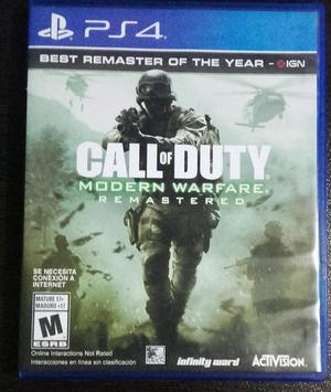 Vendo Call Of Duty Modern Warfare para Ps4