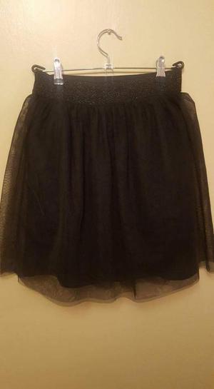 Falda de Tull Negro en Talla S