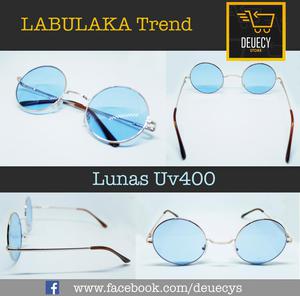 Lentes Gafas estilo vintage blue