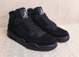 Zapatillas Nike Air Jordan 4 Black Negro Nuevas