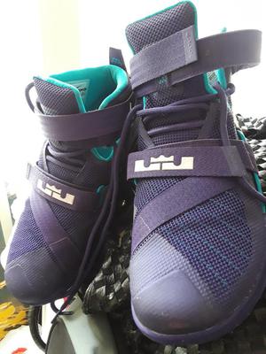 Zapatillas Nike Lebron Soldier Purple Talla 