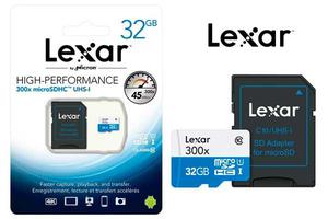 MEMORIA MICROSD 32GB LEXAR Sin adaptador Highperformance