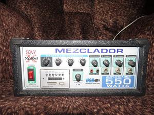 Amplificador Mixer Stereo Fm Usb Aux Karaoke Excelente